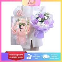 [Tặng kèm túi+thiệp+đèn] Bó hoa hồng len Handmade – Quà tặng tốt nghiệp, kỷ yếu, 20/10 đầy ý nghĩa