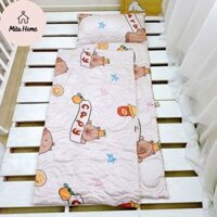 [Tặng kèm túi]Túi ngủ cho bé đi học mầm non tiểu học vải tencel mềm mại, siêu mát với nhiều họa tiết đáng yêu