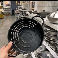 (Tặng kèm vỉ gác dầu inox) NỒI CHIÊN CHỐNG DÍNH LỌC DẦU EMOOJOO XUẤT NHẬT