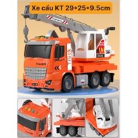 TẶNG KÈM XE TỰ LẬT - Đồ chơi xe cẩu  , mô hình xe cẩu có phát nhạc và đèn