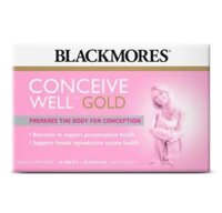 Tăng khả năng thu thai Blackmores Conceive well gold hộp 56v mẫu mới