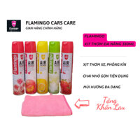 [Tặng khăn lau đa năng] Combo 5 chai xịt thơm khử mùi phòng kín, xịt thơm xe Flamingo F011 chính hãng tiện dụng