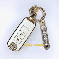 [Tặng khăn lau ô tô] Bọc chìa khoá Mazda 2 3 6 CX5 TPU đính đá nhân tạo sang trọng