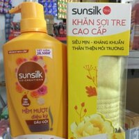 [tặng khăn sợi tre cao cấp] Dầu gội Sunsilk chai 650g