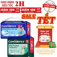 [TẶNG KHĂN ƯỚT HUGGIES] Tã quần/ Tã dán người lớn CONFIDENCE size M, L
