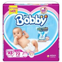 (Tặng khăn ướt) TÃ DÁN SƠ SINH BOBBY SIZE XS-72, XS42