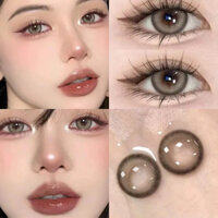 [Tặng khay gương + gắp] Kính áp tròng,Lens màu nâu siêu tây với tròng kính mềm