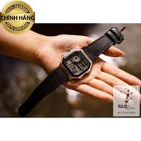 (TẶNG KHÓA+CÂY THAY DÂY+CHỐT)DÂY ĐỒNG HỒ CASIO AE1200/SEIKO5 DA BÒ THẬT 1956 THÉP .