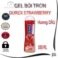 Tăng Khoái Cảm Cho Nữ Với Gel bôi trơn hương dâu Durex Strawberry 100ml