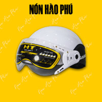 [TẶNG KÍNH CHỐNG BỤI] Mũ bảo hiểm VESPA DA có kính gập lên gập xuống cho nam nữ che bụi CHÍNH HÃNG | NÓN CAO CẤP
