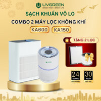 [Tặng Lọc] Combo Máy Lọc Không Khí Diệt Khuẩn UVGREEN KA150S và KA600 - Công Nghệ UVC LED, Lõi Lọc HEPA H13