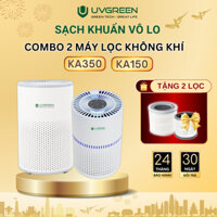 [Tặng Lọc] Combo Máy Lọc Không Khí Diệt Khuẩn UVGREEN KA150 và KA350 - Công Nghệ UVC LED, Lõi Lọc HEPA H13