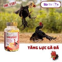 Tăng lực gà đá, gà chọi - Bổ xương cốt, tăng lực, bổ máu, sung mãn ONEFORT lọ 120 viên uống Agrivet