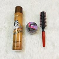 [Tặng Lược] - Combo Sáp Vuốt Tóc Volcanic Clay + Gôm Suavecito