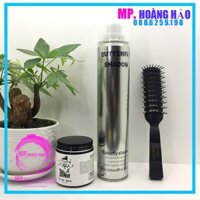 [Tặng Lược] Combo Tạo Kiểu Gôm Xịt Tóc Cứng  Butter Shadow 320ml và Sáp Vuốt Tạo Kiểu Tóc Clay Wax