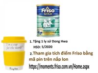 (Tặng ly sứ Dong Hwa 280ml) Sữa bột Friso Gold 4 1500g