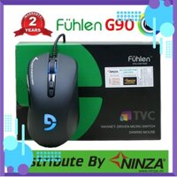 [Tặng mã 50k] Chuột Gaming Fuhlen G90 - Click bất tử - Màu đen - Tem Ninza phân phối - BH 24 tháng [Xả kho]