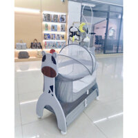 [TẶNG MÀN + NỆM] Nôi điện cho bé, Nôi ru ngủ thông minh - Điều Khiển Từ Xa, Phát Nhạc - Kết nối Bluetooth - À Ơi Home