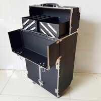 Tặng Mascara- Thanh lý Cốp vali kéo viền đựng mỹ phẩm, dụng cụ phun xăm,nối mi,nail,máy hơ gel size 64x36x22cm