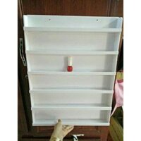 (tặng mask) Kệ để son, sơn móng treo tường