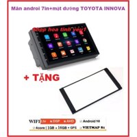 [TẶNG MẶT DƯỠNG TOYOTA] Màn hình DVD Androi cho xe ô tô, đầu dvd giá rẻ, màn hình 7 inch full HD đa chức năng cho xe oto