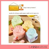 [Tặng mặt nạ]Tẩy Tế Bào Chết Body Muối Biển Trái Cây Giảm Mụn Xóa Thâm Sạm HEYXI 350g