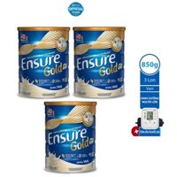 [Tặng máy đo huyết áp] Bộ 3 lon sữa bột Ensure Gold Vani 850g/lon – 2.145.000đ