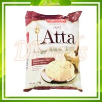 [Tặng men] Atta Chakki Fresh - Bột mì nguyên cám Atta Ấn Độ 5kg