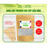[Tặng mỡ trăn] 500g sáp dừa wax lông hard beans siêu dính - sáp wax nóng