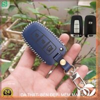 (Tặng móc) Bao Da Chìa Khoá Hyundai Sonata, Morning, Rio, Sorento, Sportage, Optima, K5 da thật bảo hành 2 năm