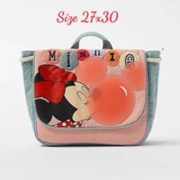 (Tặng móc khoá in chibi cho bé) Ba lô zara Mickey cho bé mầm non
