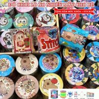 [TẶNG MÓC KHÓA + STICKER] Đồ chơi lò xo cầu vồng nhiều size Capybara Labubu Stitch Đồ chơi cho bé