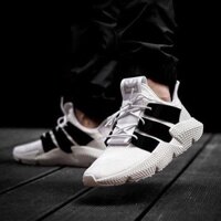 (TẶNG MÓC KHÓA - Video cận cảnh ) Giày thể thao sneaker nam nữ PROPHERE white black trắng vạch đen GIẢM GIÁ TẾT 2021