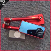 tặng móc titan] Gương Xe Máy Rizoma Vuông Kiểu IPhone Nhôm CNC - Hàng Cao Cấp,  Gương Xe Máy Thời Trang