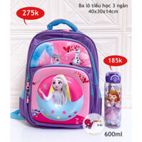 TẶNG MÓC TREO THUA BÔNG /BA LÔ TIỂU HỌC SIÊU NHÂN NHỆN ELSA 3 NGĂN