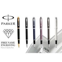 Tặng mực【Tên chạm khắc miễn phí】Parker IM Rollerball Pen / Fountain Pen (F) for Business Signature + FREE Name Engraving [100% ORIGINAL]