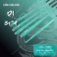 [Tặng ngọn] Cần câu tay Hua Dạ Bích độ cứng 4H chuyên câu đơn câu đài phôi carbon cao cấp