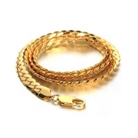 TẶNG NHẪN - Dây chuyền nam titan mạ vàng BHDC192- 4mm5mm - 5ly - size 7