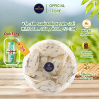[TẶNG NHÍP NHẶT LÔNG YẾN] Yến Trắng Xuất Khẩu Nguyên Chất Minh's Farm Tổ Đẹp Ít Lông 100g