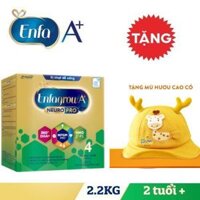 [Tặng nón hươu ] Sữa bột enfagrow 4 hộp giấy 2,2kg  vị nhạt dễ uống