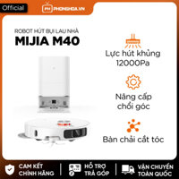 Tặng nước lau-Robot hút bụi lau nhà Xiaomi Mijia M40| Lực hút 12000Pa| Cánh tay robot cải tiến mới| Bản Nội Địa