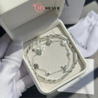 (Tặng nước rửa bạc) Set lắc tay đôi bạc nam nữ CHY SILVER dày dặn bạc thật