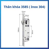 [TẶNG ỐP] Ruột khóa 3585 Inox 304 (đơn điểm,đa điểm, móc lùa) chuyên lắp cho khóa vân tay cửa nhôm, sắt