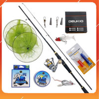 (TẶNG PHỤ KIỆN) Bộ cần câu lure SHIMANO CENRES + Máy Đứng FS2000 TẢI TĨNH 5KG - Đồ Câu DHS