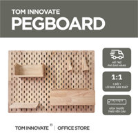 [TẶNG PHỤ KIỆN] PEGBOARD Gỗ - BẢNG TREO ĐỒ ĐA NĂNG - KỆ TRANG TRÍ SETUP PHÒNG LÀM VIỆC
