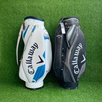 (Tặng phụ kiện) Túi gậy golf Callaway model 2024 chất liệu da các-bon siêu nhẹ chống thấm nước, túi đựng gậy golf
