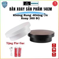 [Tặng Pin +Dây Sạc] Bàn Xoay Trưng Bày Sản Phẩm Chụp Ảnh Sản Phẩm Livestream Trưng Bày Sản Phẩm.Xoay 360 Độ Trái Phải