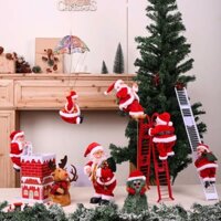 [Tặng Pin] Đồ choiw ông già Noel lắc hông, leo dây, đánh trống, thổi kèn, cây thông nhại giọng có đèn và nhạc vui nhộn