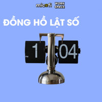 [Tặng Pin] Đồng Hồ Lật Số Micofi Để Bàn Phong Cách Cổ Điển Retro Trang Trí Decor Vintage Auto Flip Clock