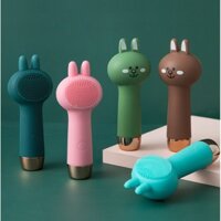 [Tặng pin xịn]Máy rửa mặt thỏ Conny sillicone sach sâu da mặt và trị mụn đầu đen